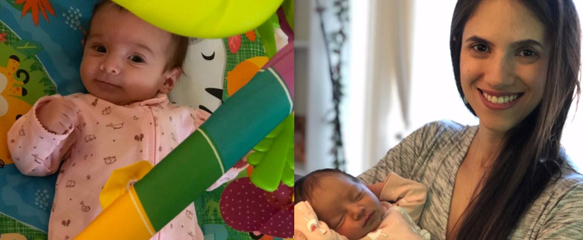 Aline and baby Bia